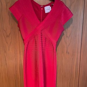 Herve Leger Red Bandage Dress